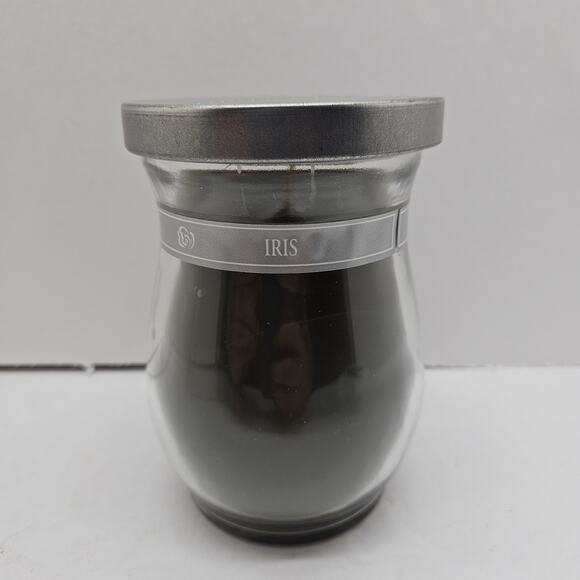 Home Interiors Other - Home Interiors 15.5 Oz "Hurricane" Jar Sized Scented Candle Iris NOS